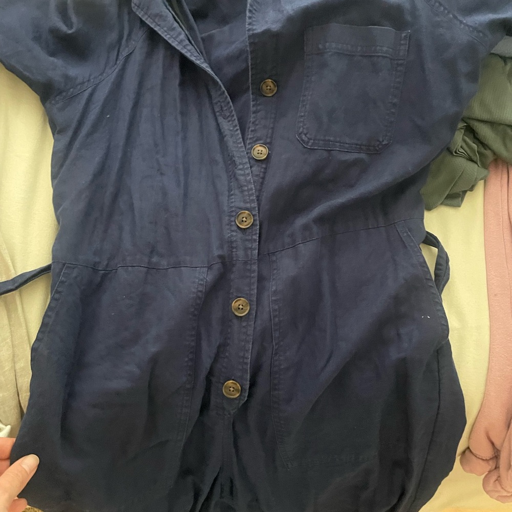 GAP Utility Navy Jumpsuit - Picture 2 of 6